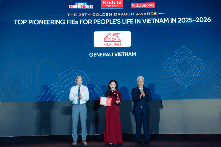 Generali Việt Nam khẳng định vị thế trong đổi mới sản phẩm bảo hiểm tại Giải Thưởng Rồng Vàng 2026